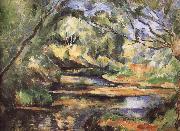 Paul Cezanne, of the river through the woods